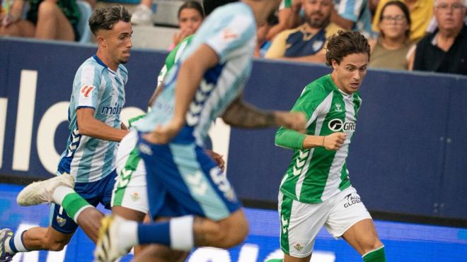 Rodrigo Riquelme, ante el Málaga (Foto: RBB).