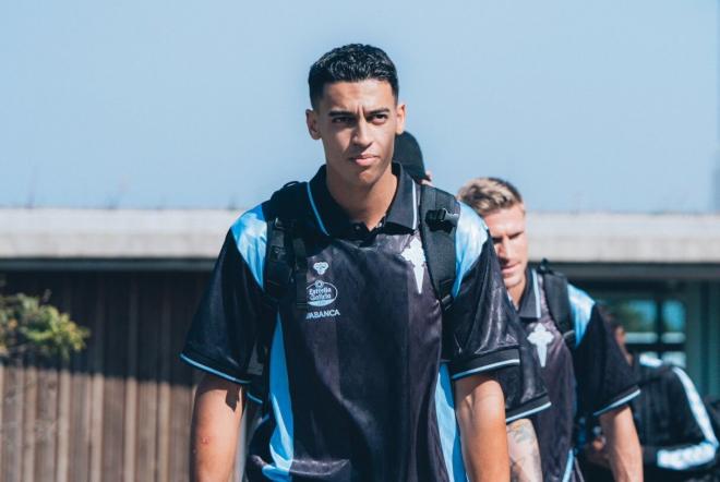 Jones El-Abdellaoui, a su llegada a un partido (Foto: RC Celta).