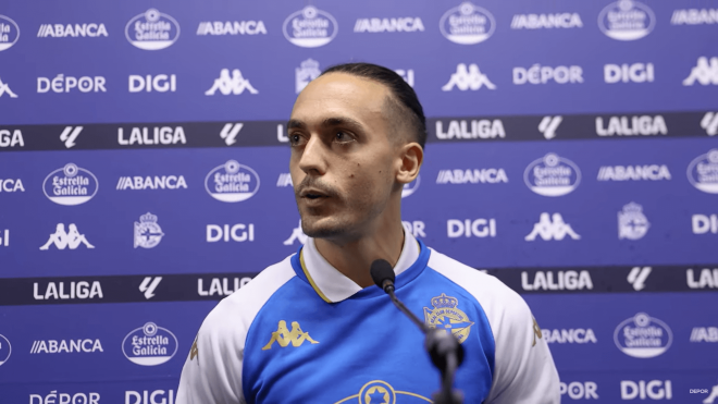 Luismi Cruz, tras el Dépor-Le Havre en el Teresa Herrera.