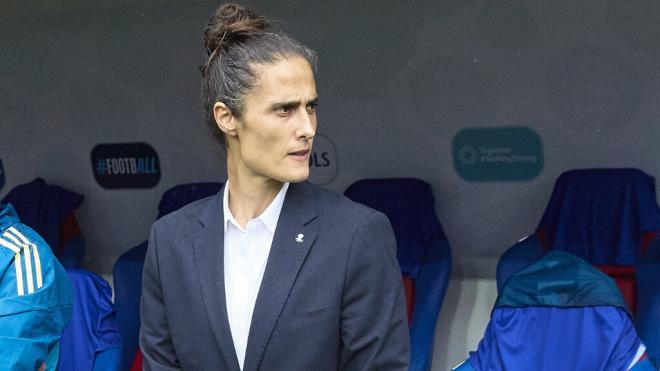 Montse Tomé en el banquillo de la Selección Española Femenina (Foto: Europa Press)