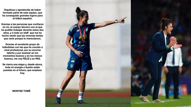 La despedida de Montse Tomé de la Selección Española femenina (Foto: X)