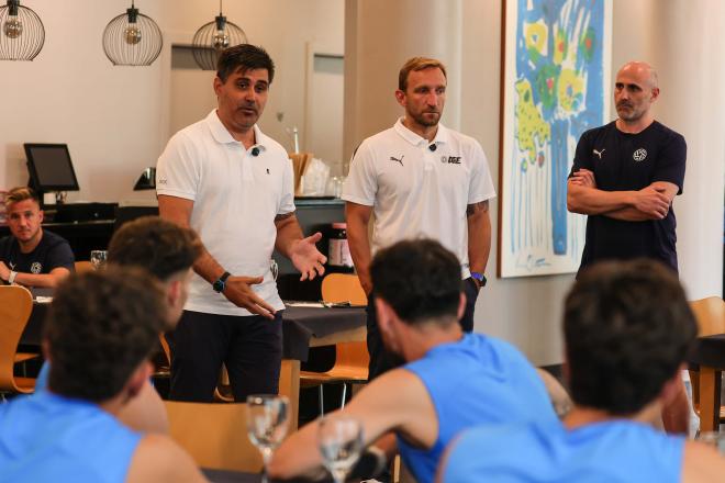 David Aganzo y Diego Rivas, en la 38ª edición de Sesiones AFE con el fútbol masculino (AFE)