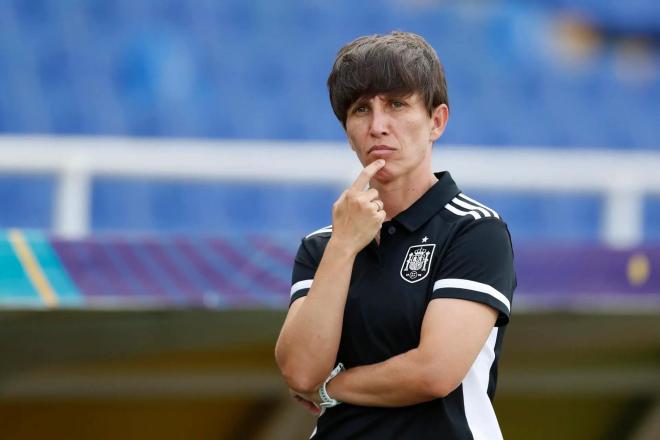 Sonia Bermúdez en un partido con España (Foto: RFEF).