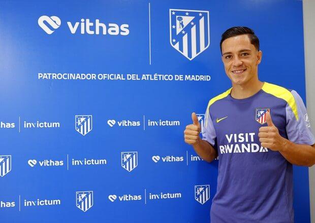 Giacomo Raspadori, tras pasar el reconocimiento con el Atlético de Madrid (@Atleti)