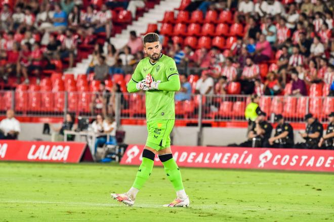 Luís Maximiano, en un partido de la UD Almería (Foto: CordonPress).