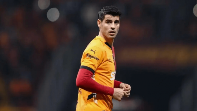 Álvaro Morata, en un partido con el Galatasaray (Foto: EFE).