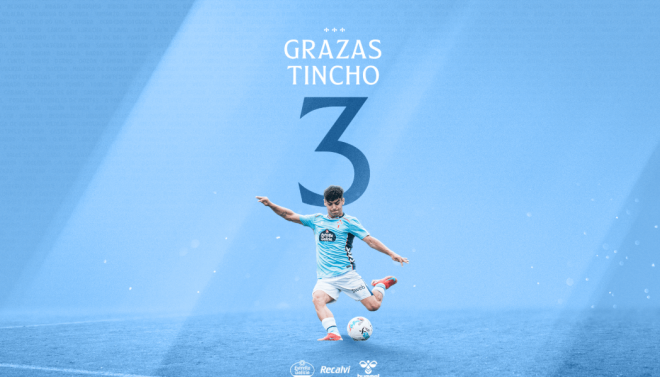 El Celta anuncia el traspaso de Tincho.