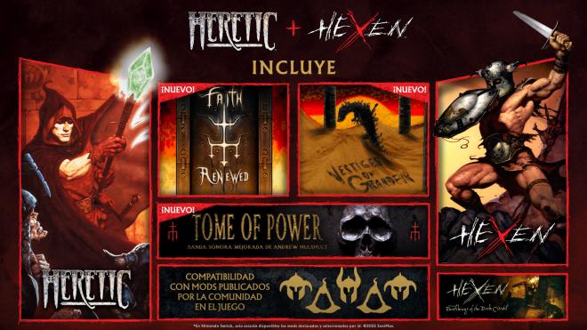Todo el contenido de Heretic + Hexen
