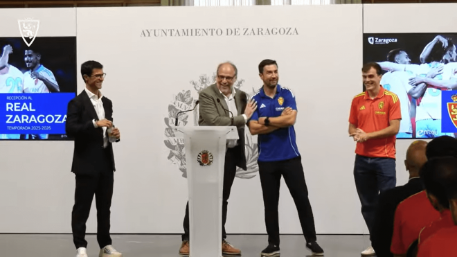 La anécdota de Gabi Fernández y el alcalde en funciones de Zaragoza.