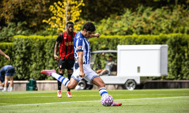 Guedes debuta con la Real (Foto: Real Sociedad)