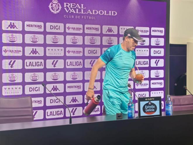 Guillermo Almada, en su primera previa.