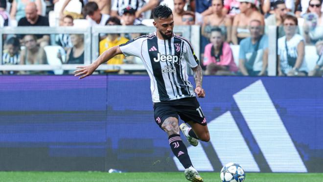 Nico González durante un partido con la Juventus (Fuente: Cordon Press)