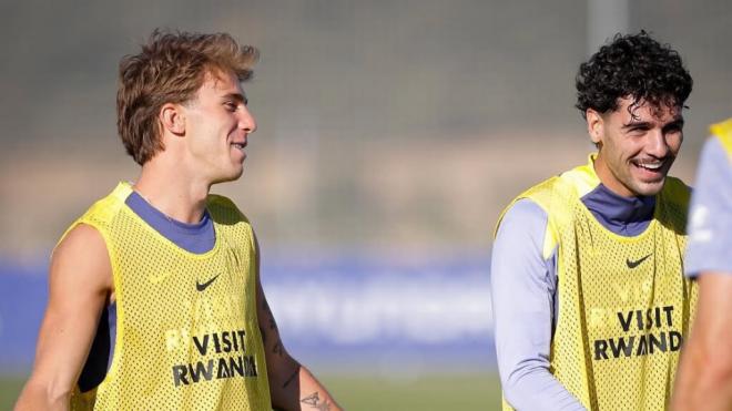Pablo Barrios y Johnny Cardoso (Fuente: X)