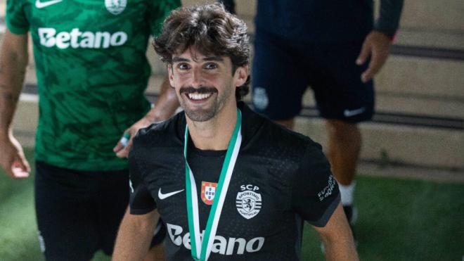 Francisco Trincao en una celebración con el Sporting de Portugal (Foto: Cordon Press)