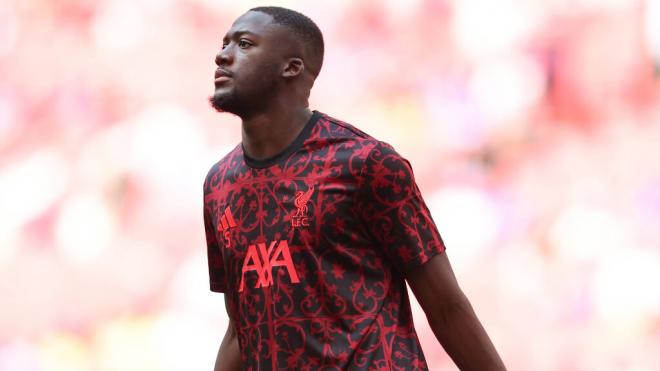 Ibrahima Konaté, en un partido con el Liverpool (Foto: Cordon Press)