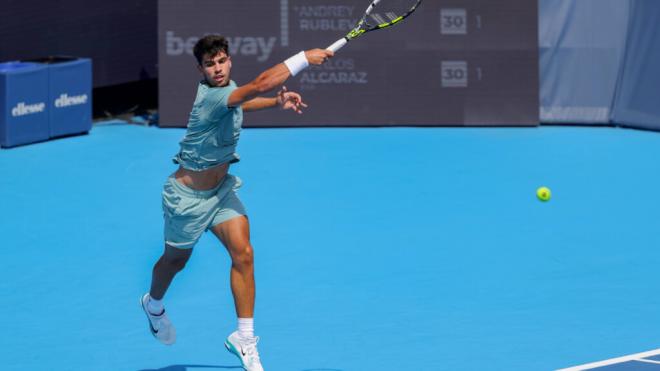 Carlos Alcaraz en el Masters 1000 de Cincinnati (Foto: EFE)