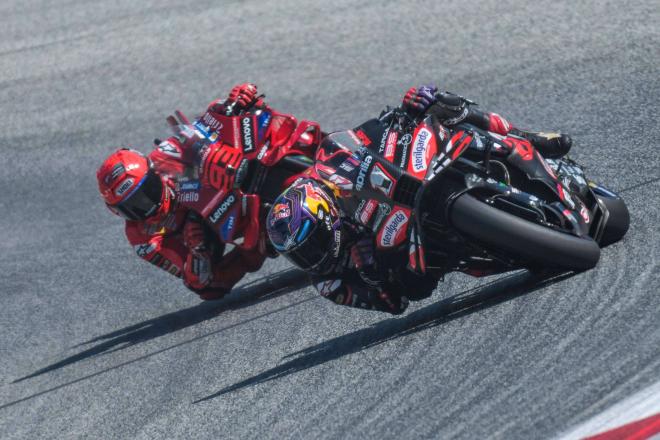 Jorge Martín y Marc Márquez, en Austria (Foto: Cordon Press)