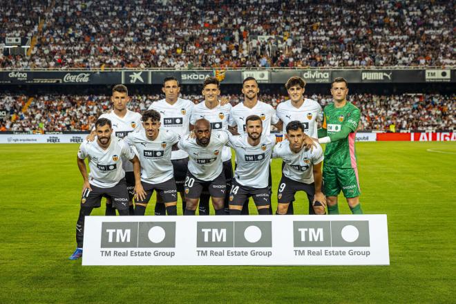 Once del Valencia CF ante la Real Sociedad (Foto: Valencia CF)