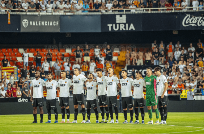 Once titular en Mestalla (Foto: Valencia CF)