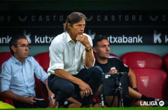 Matías Almeyda, ante el Athletic (Foto: LALIGA).