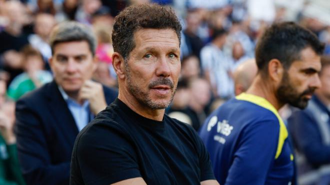 Diego Pablo Simeone en un amistoso de pretemporada (Foto: Cordon Press)