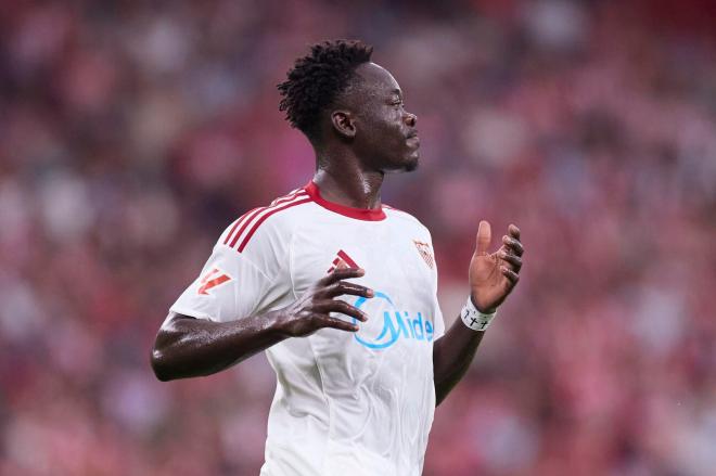 Akor Adams, ante el Athletic (Foto: EFE)