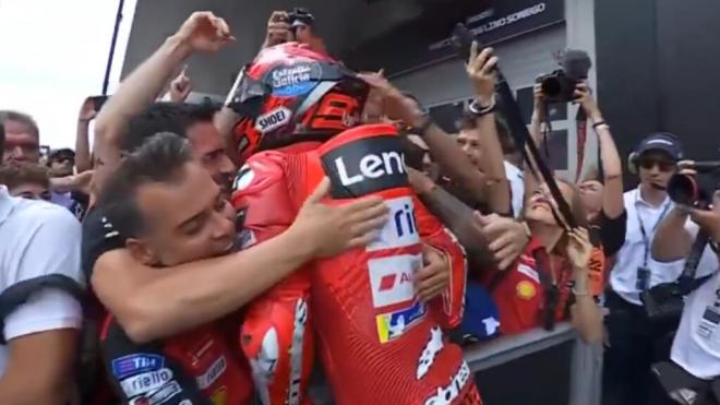 Marc Márquez, ganando en Austria (Foto: MotoGP).