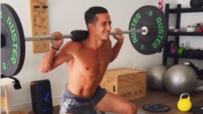Lucas Vázquez entrenándose en verano (Foto: Instagram)