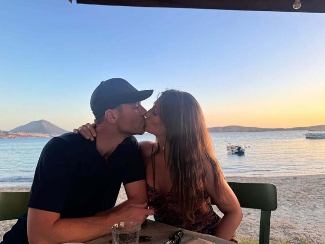 Xabi Alonso y Nagore Aranburu durante sus vacaciones (@nagore.aranburu)