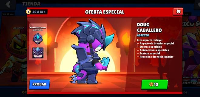 La skin de Doug Caballero llega gratis a Brawl Stars