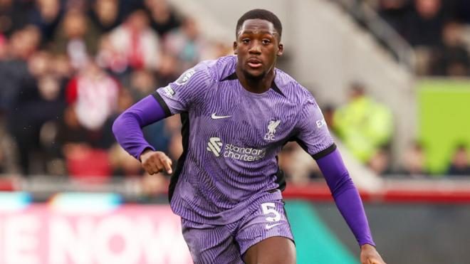Ibrahima Konaté en un partido con el Liverpool (Europa Press
