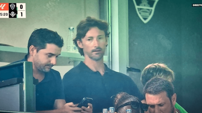 Juan Carlos Ferrero, en el Elche-Betis.