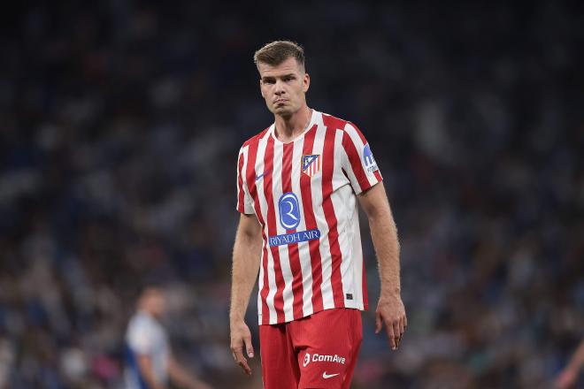 Alexander Sorloth, en el Espanyol-Atlético de Madrid de la jornada 1 (Foto: Cordon Press).