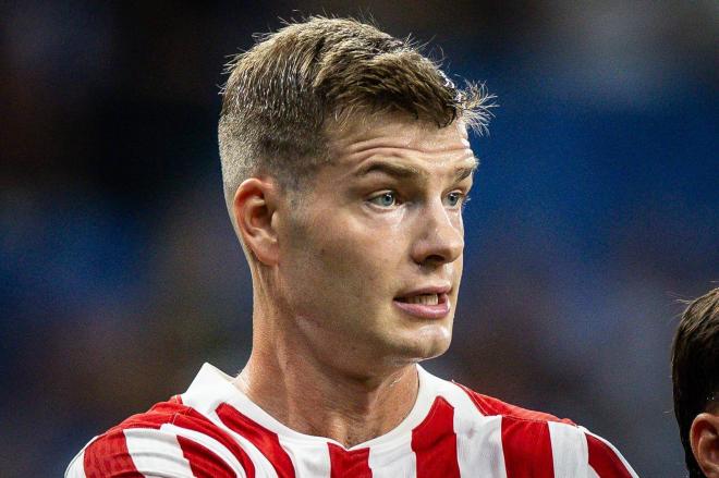 Alexander Sorloth, en el Espanyol-Atlético de Madrid de la jornada 1 (Foto: Cordon Press).