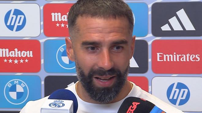 Dani Carvajal en zona mixta (ElDesmarque)