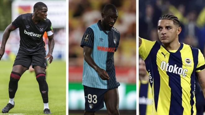 Kurt Zouma, Arouna Sanganté y Diego Carlos.