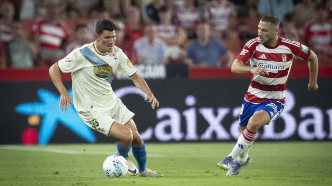 Loureiro, durante el Granada - Dépor.