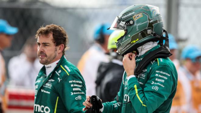 Lance Stroll y Fernando Alonso en Aston Martin (Europa Press)