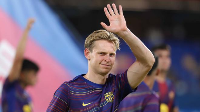 Frenkie de Jong en un partido del FC Barcelona (Cordon Press)