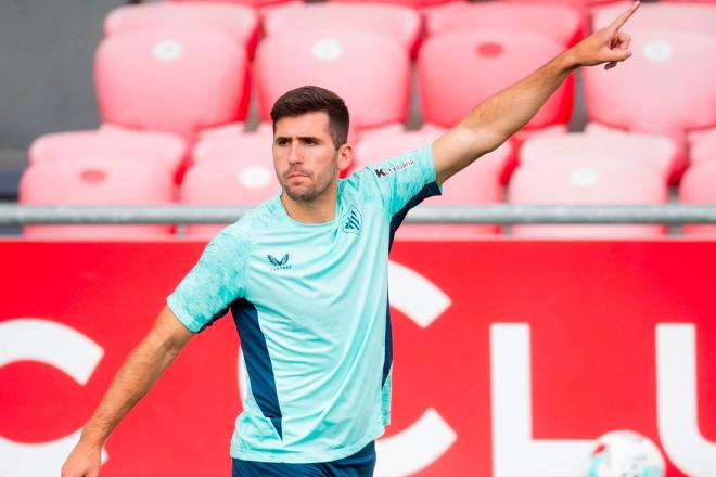 El lateral Jesús Areso se entrena en Lezama (Foto: Athletic Club).
