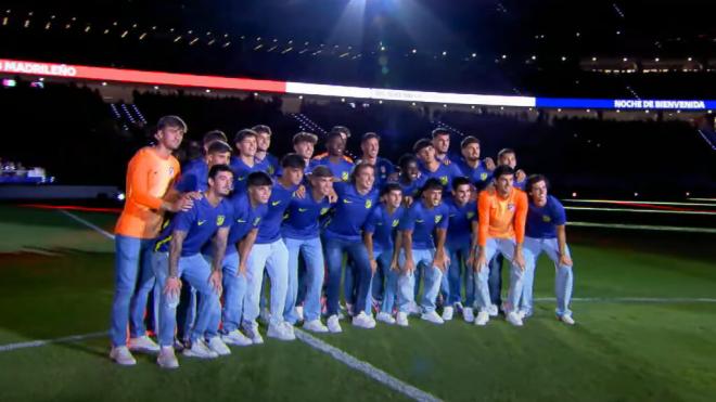 El Atlético Madrileño en la 'Noche de Bienvenida' (Atlético de Madrid)
