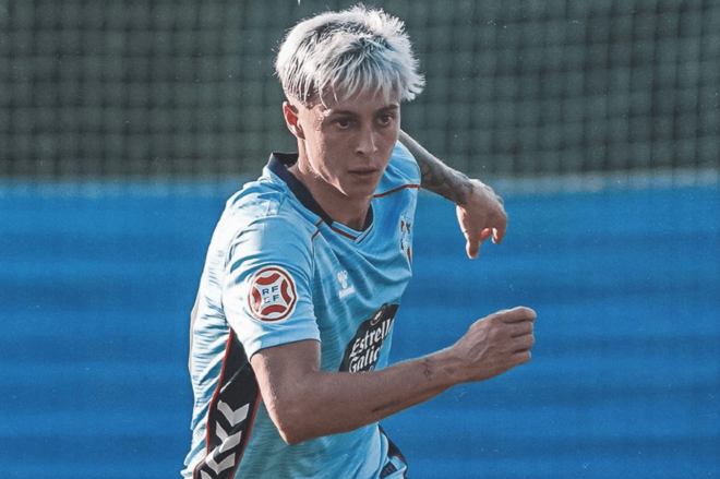 Óscar Marcos durante la pretemporada (Foto: Celta).
