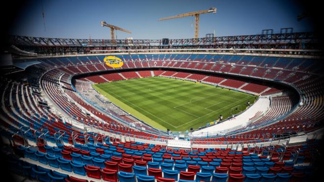 El Camp Nou en obras (Foto: X)