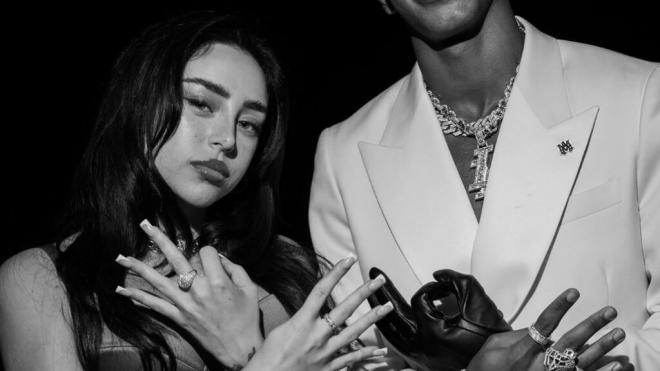 Nicki Nicole y Lamine Yamal, juntos en una fotografía del cumpleaños del culé (Foto: redes socia