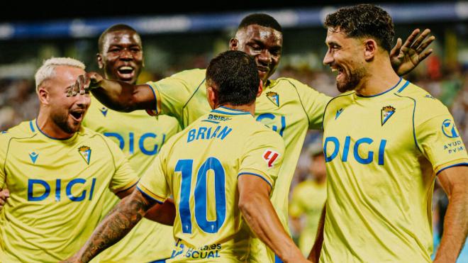 Gol del Cádiz frente al Leganés ('X' Cádiz CF)
