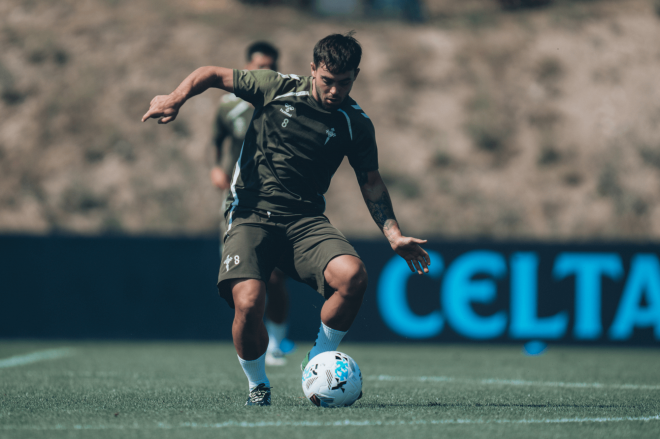 Fran Beltrán en Afouteza (Foto: Celta).