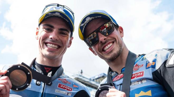 Álex Márquez y Fermín Aldeguer, celebrando una 'sprint' este 2025 (Foto: Gresini Racing).