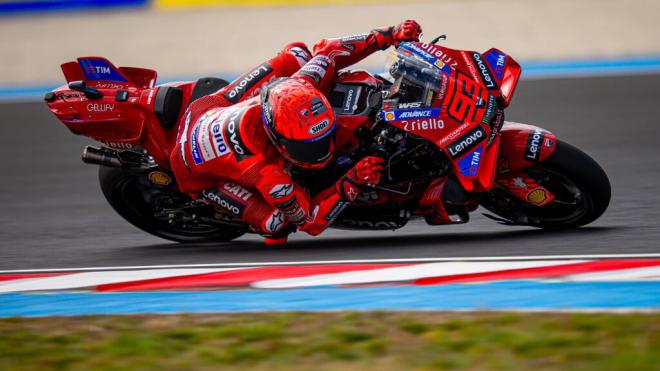 Marc Márquez, en Hungría (Foto: Ducati).