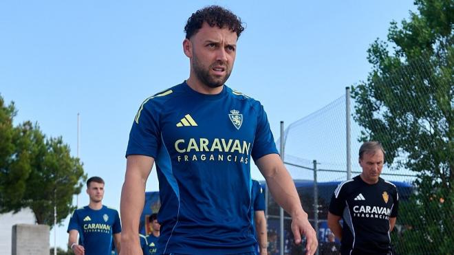 Keidi Bare, en esta pretemporada (Foto: Real Zaragoza).