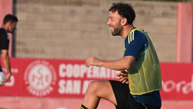 Keidi Bare, en esta pretemporada (Foto: Real Zaragoza).